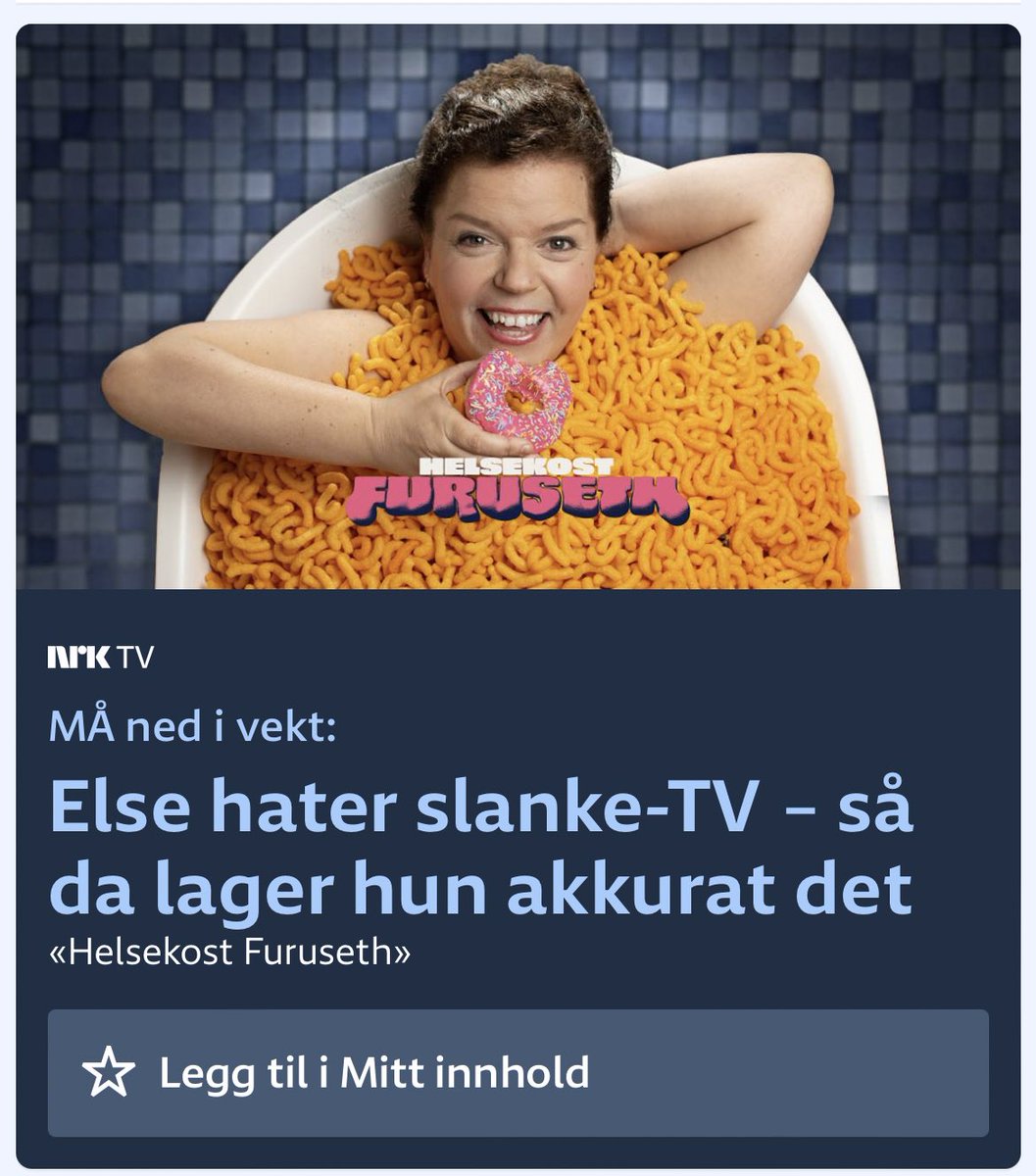 Det kjennest som at alt mitt arbeid med å redusere matsvinnet heime er heilt nyttelaust når NRK lagar promobilete som dette.