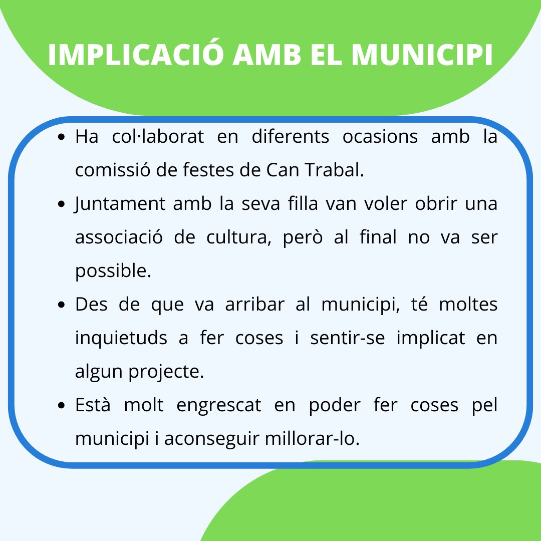 ImpulsemOlerdol's tweet photo. Experiència professional en molts àmbits, ganes i empenta és el que no li falta al Manuel Sampera. Persones com ell, sumen en el nostre projecte 👉📷.
#impulsemolerdola #olerdola #eleccions #municipals #santmiqueldolèrdola #moja #santperemolanta #cantrabal #daltmar #viladellops https://t.co/YxKnthAaTs