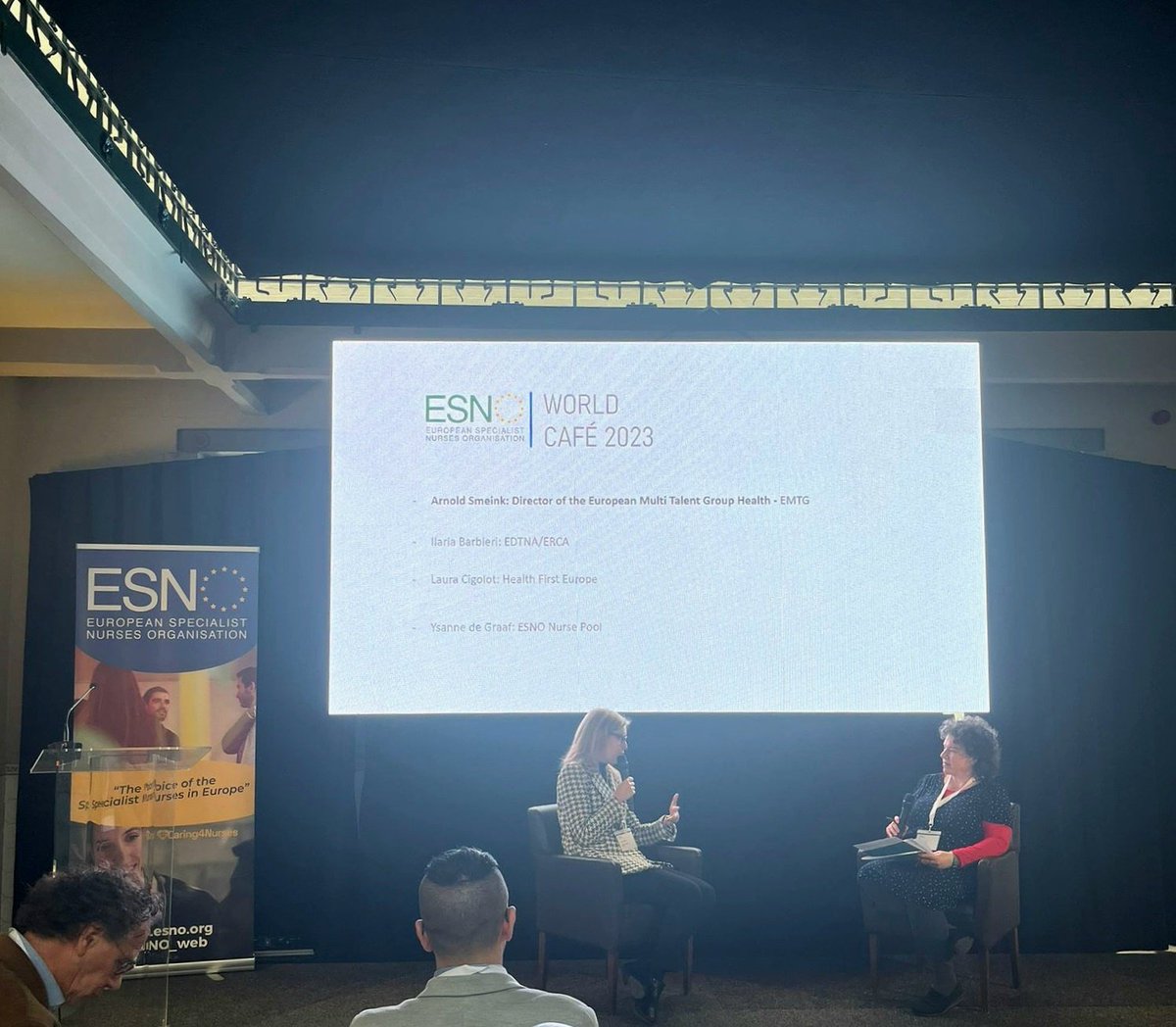 HealthFirstEU's tweet photo. We're delighted to join the ESNO World Café and learn more about the serious challenges impacting 
the health workforce across Europe, including #shortage &amp; #retention.

Kudos to our dear member @ber_oomen for organising a very interactive, insightful 2day event! #ESNO_WCF https://t.co/wasRSq1tcc