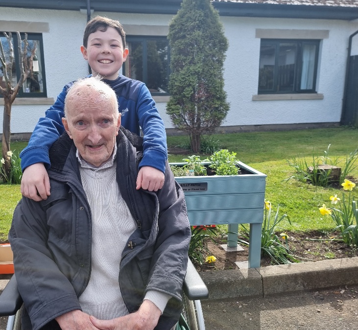 A very touching story of Struan from <a href="/esmsedinburgh/">ESMS</a> completing his silver JASS award by creating this raised bed for green fingered Bill, a resident at Strachen House Care Home. Well done!!