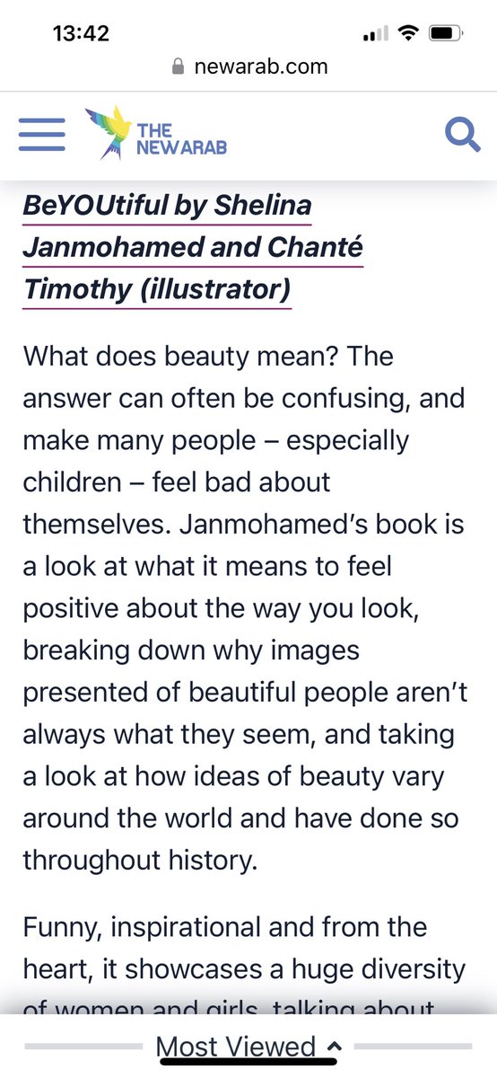 loveinheadscarf's tweet image. Lovely to see some great book recommendations for kids this Eid from @sarahshaffi @The_NewArab and definitely feeling a glow that my book for girls #BeYOUtiful is featured. Get one of these books for a kid you love (or for yourself!)
newarab.com/features/best-…