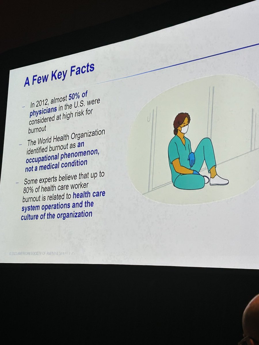 Burnout is not a medical condition, it’s a system failure #ASRASpring23 #ASRA100