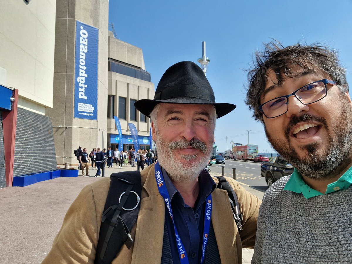 It's been far too long between selfies with <a href="/dsayce/">David Sayce</a> #BrightonSEO last time was pre-covid in London Bridge