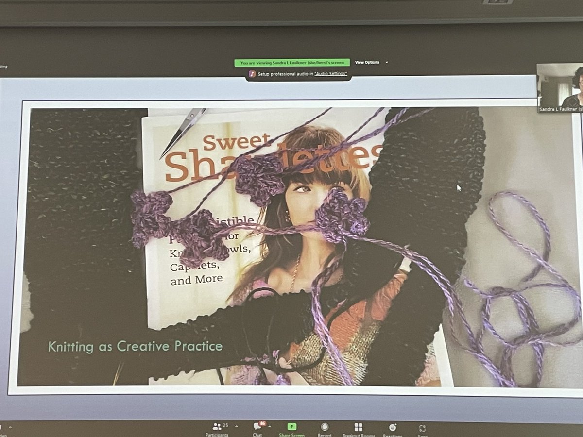 <a href="/ecnetwork22/">The Everyday Creativity Research Network</a> brilliant discussions about everyday creativity loved the reference to my go to creative craft of knitting 🥰🧶