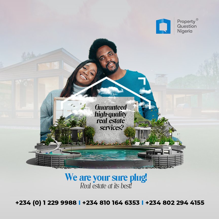 property_questn's tweet photo. Property Question Nigeria is primed, with our wealth of experience in the real estate business, to give you quality service.
Why haven't you called us?
Land, fast selling at Colony Enclave Estate!
#Realestate #Landforsale #Propertiesforsale #Propertyquestion #Colonyenclave https://t.co/JeEaPkNQv2