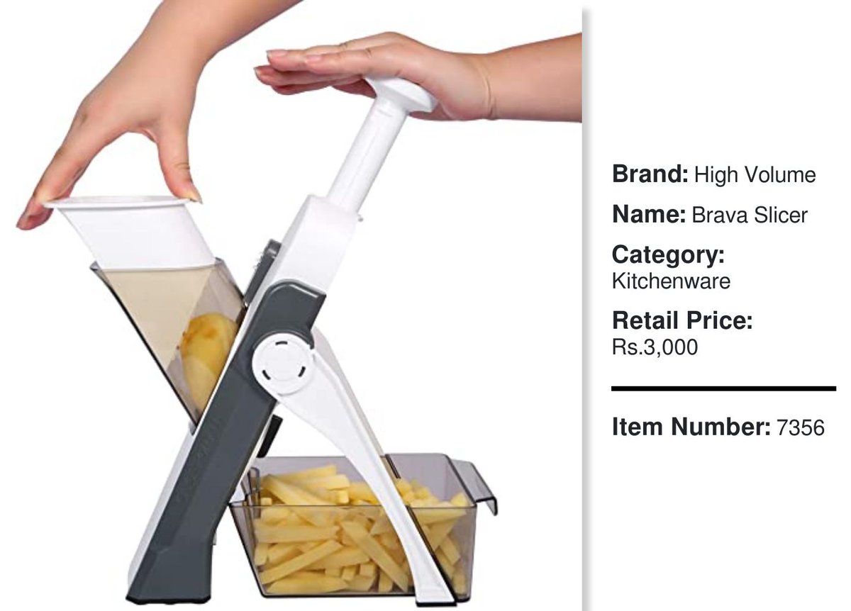 SHANG554's tweet photo. Name: Brava Slicer
The unique design prevents your hands from ever going near the built-in blades, making this Brava the safest option for an expert slice. Height-14 inch, Width-4.7 inch, Length-11 inch
With 30+ slicing options, the Brava cuts

Retail Price: 3000 https://t.co/hcYaTZot8l