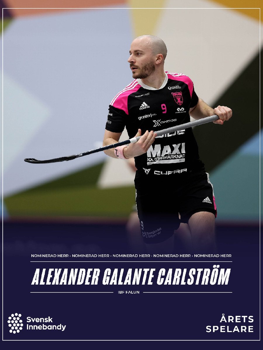 svenskinnebandy's tweet photo. 🌟Här är två nya kandidater till Årets spelare, Alexander Galante Carlström, IBF Falun och Sara Dahlström, Karlstad IBF.
Årets spelare offentliggörs på SM-finaldagen. Men under SM-finalveckan presenteras samtliga kandidater som har chans att vinna utmärkelsen. #innebandy #SSLse https://t.co/Oux0ZMe8j0