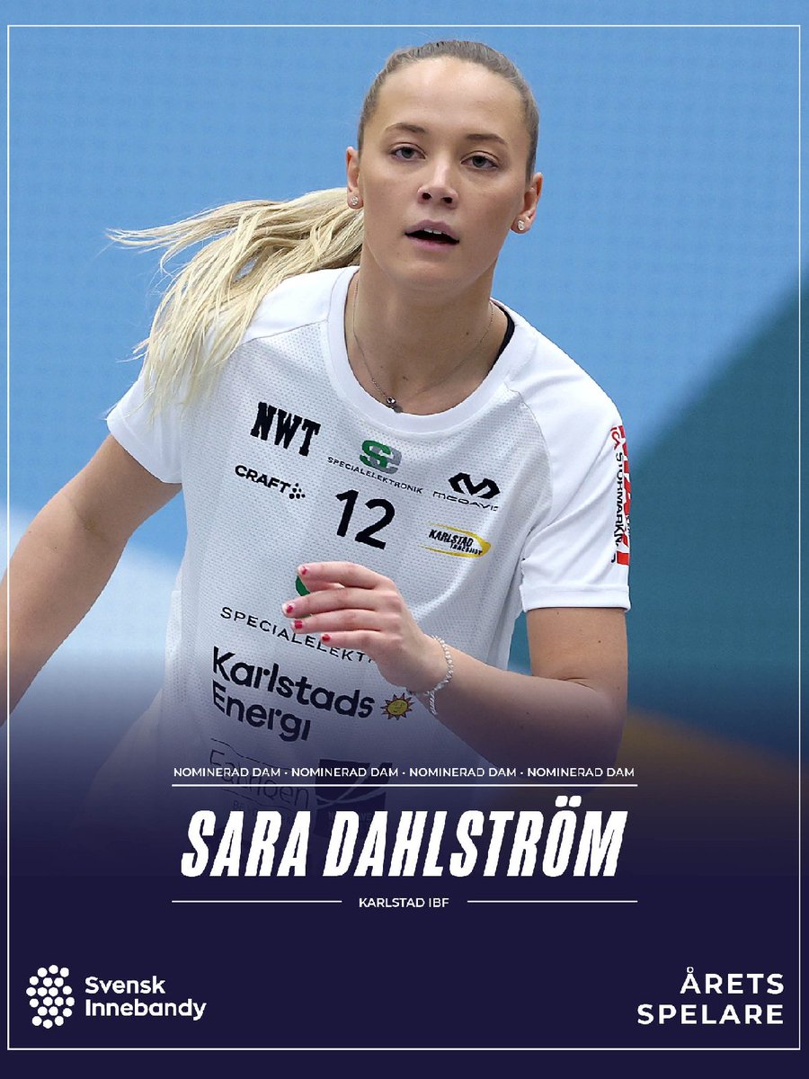svenskinnebandy's tweet photo. 🌟Här är två nya kandidater till Årets spelare, Alexander Galante Carlström, IBF Falun och Sara Dahlström, Karlstad IBF.
Årets spelare offentliggörs på SM-finaldagen. Men under SM-finalveckan presenteras samtliga kandidater som har chans att vinna utmärkelsen. #innebandy #SSLse https://t.co/Oux0ZMe8j0
