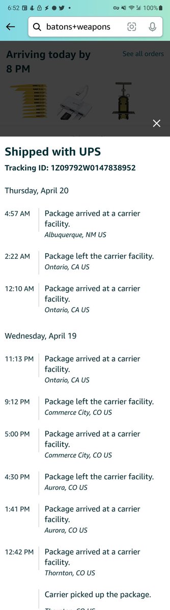 d_lay123's tweet photo. @amazon I'm no shipping guru, but if you sent this package due south instead of sending it to the nearest edge of the continent, you might not need to cry about profitability, and I wouldn't complain about prime shipping being slower than USPS 1st class delivery. https://t.co/3azifA4bOx