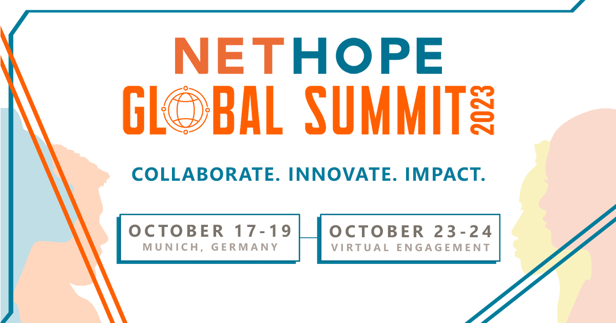 NetHope_org's tweet photo. Register next month for the NetHope Global Summit 2023! Join us in-person or at our virtual gathering. Help us foster strong global cross-collaboration & embody our theme of Collaborate. Innovate. Impact. https://t.co/KfIFjKoadc
#techforimpact #digitalfirstresponders #NetHope https://t.co/ZvT7Ewrfak