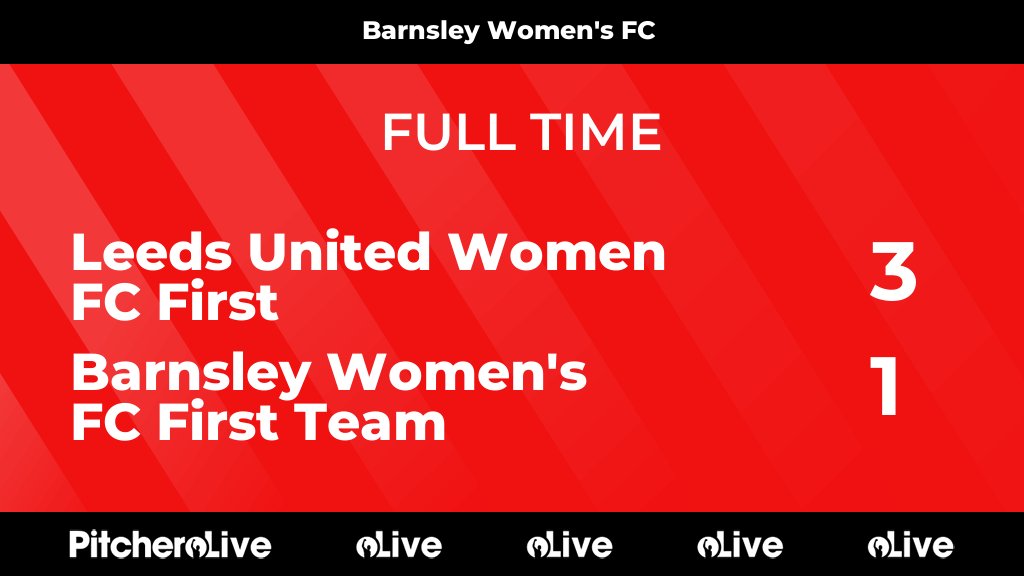 BarnsleyWFC's tweet photo. FULL TIME: Leeds United Women FC First 3 - 1 Barnsley Women's FC First Team
#LEEBAR #Pitchero
https://t.co/hasmxmCEis https://t.co/awDrDfPVn2
