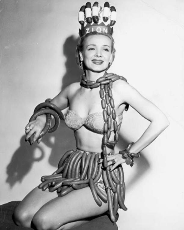 Some sausage facts (I think) coming your way soon. Just watched <a href="/taskmaster/">Taskmaster</a> &amp; they held an amazing sausage quiz, these are their facts :  the Zion sausage Queen 1955 was Geene Courtney. Who knew there was a sausage queen. Love this stuff ❤️