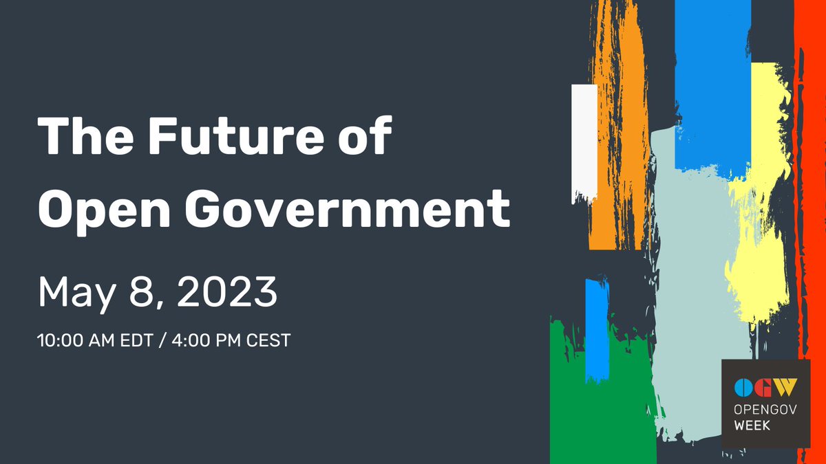 Join OGP as it launches its 5-year strategy to make the Partnership even more responsive to the community of #opengov reformers &amp; to better tackle the democratic challenges we face today.

Register for an insightful conversation with #opengov reformers ⬇️
bit.ly/future-of-open…