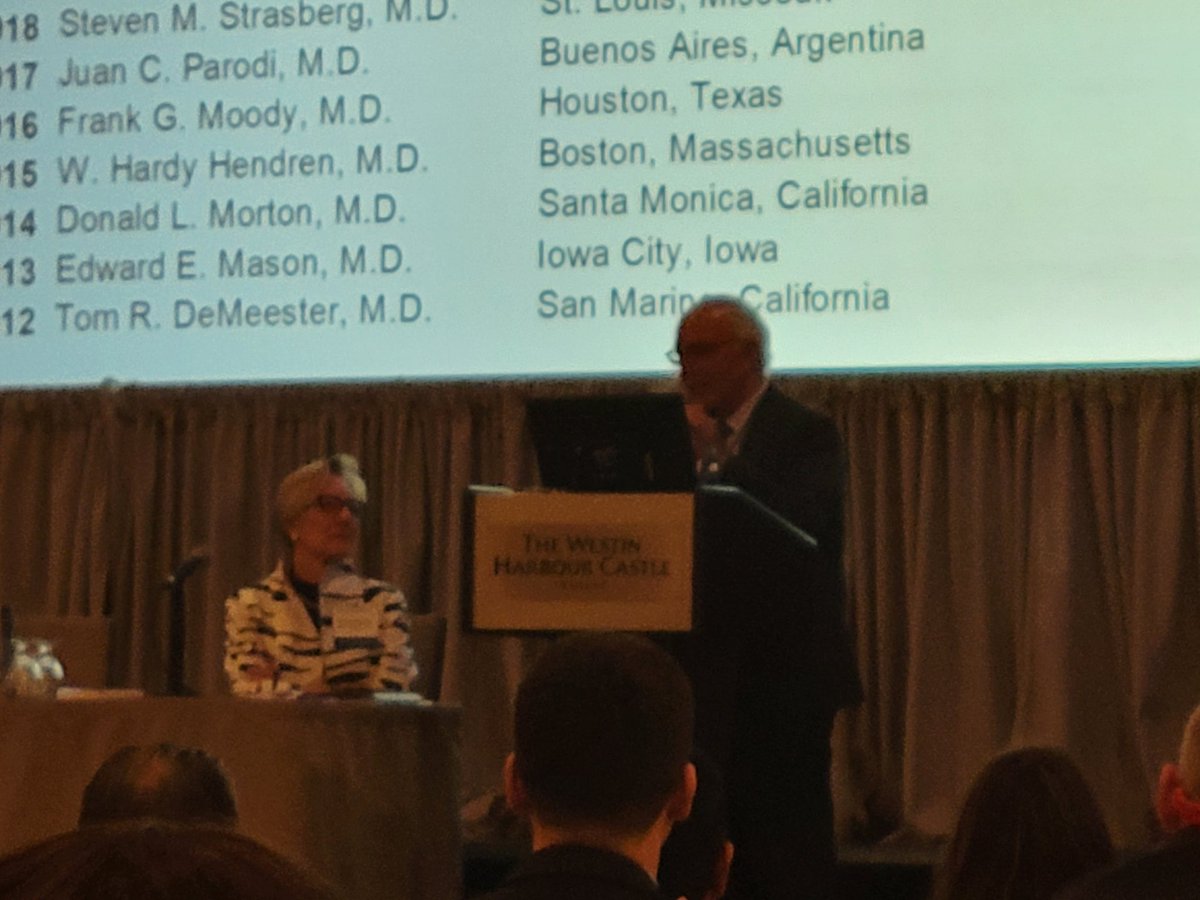 Dr. Jeff Ponsky just received the Am Surgical Assn Medallion for the Advancement of Surgical Care for his invention, the PEG! JP is an inspirational to us all...both professionally and personally.