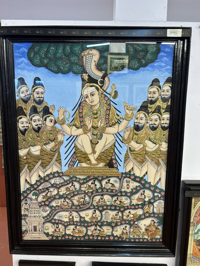 What a lovely shop! 😍 GI Tagged shop in HSR Layout is selling GI Tagged products from diff states! Last one is Mysore Gold Painting of Dakshinamurthy 🥹🙏🏼 @Gitag_India @krithikasivasw akka, you must visit! #Bengaluru #GITagged