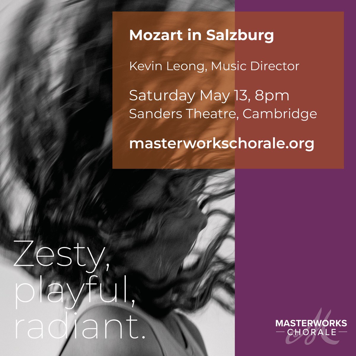MasterworksMA's tweet photo. Zesty,
playful,
radiant. 

Perfect descriptors for Mozart in Salzburg and the program Masterworks Chorale presents Saturday, May 13. Tickets and information at the link in our bio. Free parking available at the Broadway Garage.

#Music #BostonChoir #ArtsMatter #Mozart https://t.co/IRXMzAc2xi