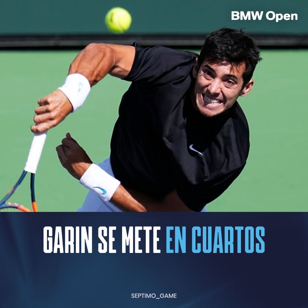 Septimo_Game's tweet photo. 💪 BUEN TRIUNFO, GAGO 

🎾 Cristian Garin derrotó por 6-3 y 7-6 a Lorenzo Sonego y está en Cuartos del ATP 250 de Munich.

➡️ Próximo rival: El primer sembrado del cuadro, Holger Rune. https://t.co/cFpDqXP2cq