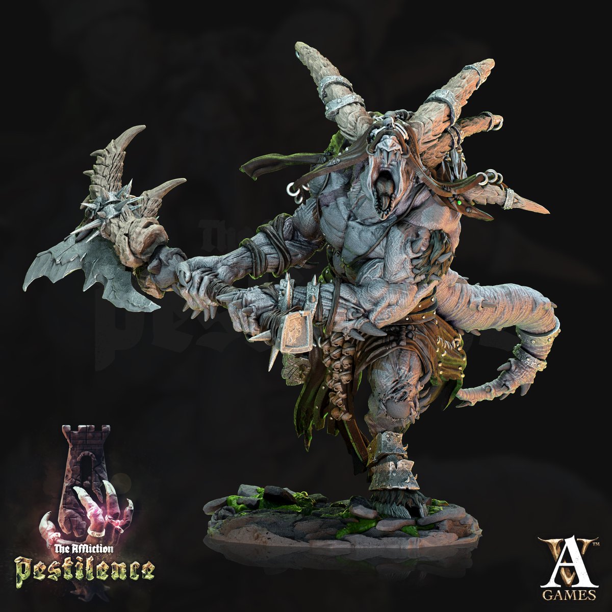archvillaingame's tweet photo. Here's a render preview of a Vermigor (75mm base β’ 4 poses) from the upcoming The Affliction: Pestilence fantasy release for May!
This is the third installment of The Affliction series!
#archvillaingames #rats #skaven #ratling #nezumi https://t.co/uJjBeRaCm6