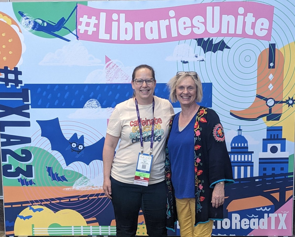 So excited to be at #TXLA23. We're better together! #LibratiesUnite