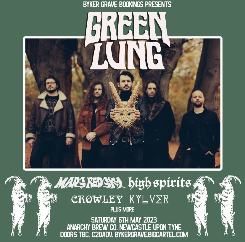 Thrilled to be supporting one our favourites <a href="/greenlungband/">GREEN LUNG</a> on the 6th of May at <a href="/AnarchyBrewCo/">Anarchy Brew Co</a>! See you there 🤘⛦