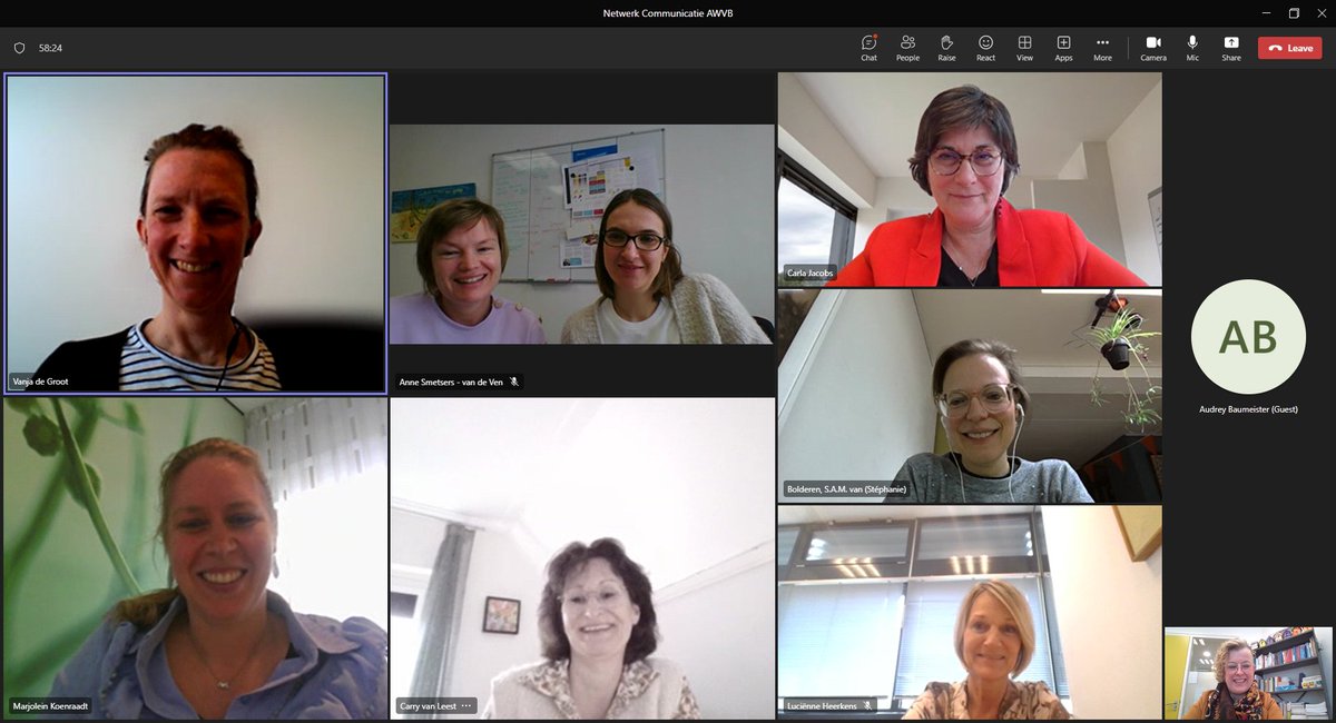 AWVB_Tranzo's tweet photo. Hoe communiceer je output uit wetenschappelijk onderzoek, zodat deze op de juiste plek komt in zorgorganisaties voor mensen met een vb? In ons Netwerk Communicatie spraken we hier vandaag over met communicatieprofessionals van onze partnerorganisaties.👇https://t.co/KTUCjh8bur https://t.co/mXyQlFx3q6