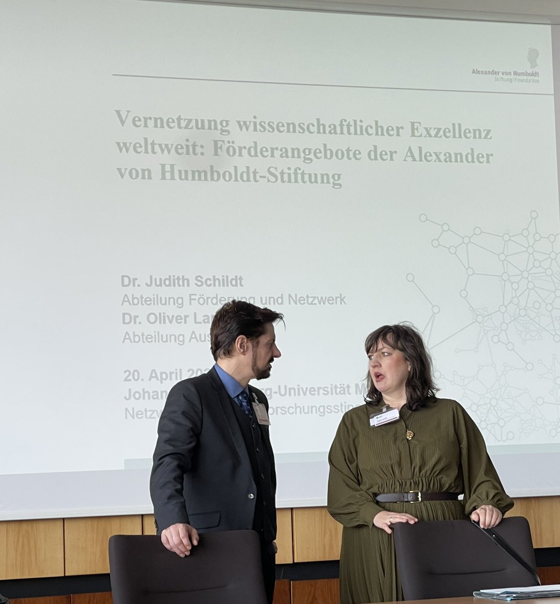 Tim_Sparwasser's tweet photo. Alexander von Humboldt Network meeting at Johannes Gutenberg University Mainz. So proud of being part of / adopted by the Humboldt family!
#AvHNet @AvHStiftung https://t.co/NeAdkpAUsW