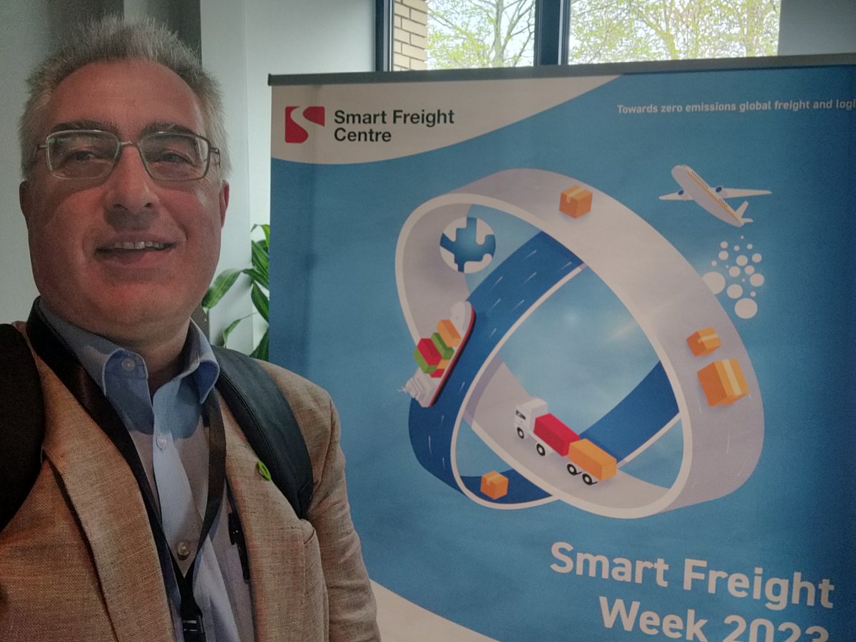conormolloy's tweet photo. Great to be back with my 'tribe' #sustainablelogistics professionals at #Smartfreightweek in Amsterdam today.  
Deep insights and practical solutions to decarbonising #freight. Thank you all @smartfreightctr  
(Close to #genderbalance too). 
Great veg menu @wickedgroundsnl https://t.co/NhLb4GccG6