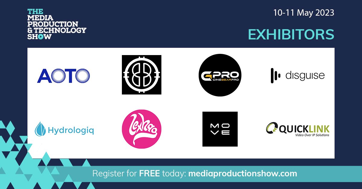 Connect with our #MPTS2023 exhibitors with <a href="/AOTOElectronics/">AOTO Electronics</a>, <a href="/BromptonTech/">Brompton Technology</a>, <a href="/CineGearPro/">CineGearPro</a>, <a href="/disguise_one/">Disguise</a>, <a href="/hydrologiq/">Hydrologiq</a>, <a href="/lexhagvfx/">LexhagVFX</a>, @Moveai_official and @QuicklinkLtd and more joining us on the show floor.

Register to join us at: bit.ly/MPTS2023regist…