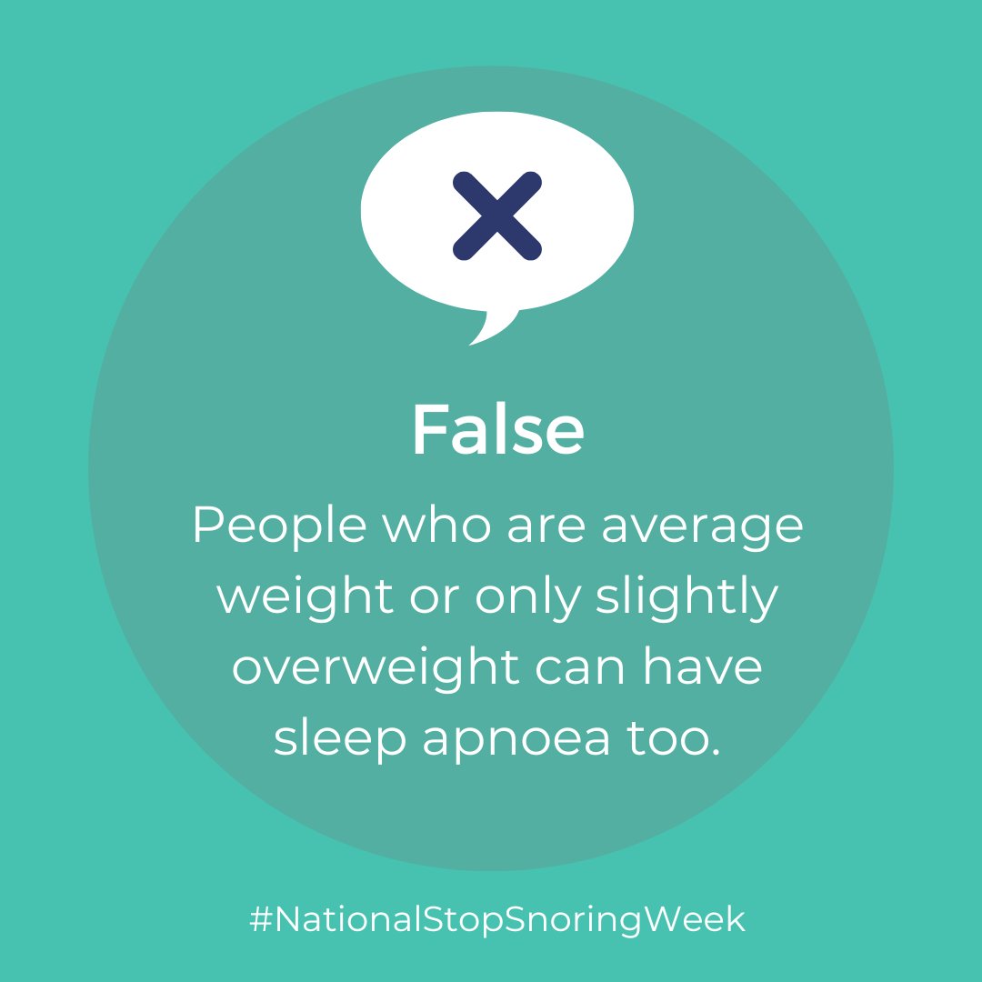 You don’t need to be overweight to have #SleepApnoea. It can be a contributing issue, but there are many other factors that increase the risk. Explore what they are today: ow.ly/107N50NuB0n  

#NationalStopSnoringWeek