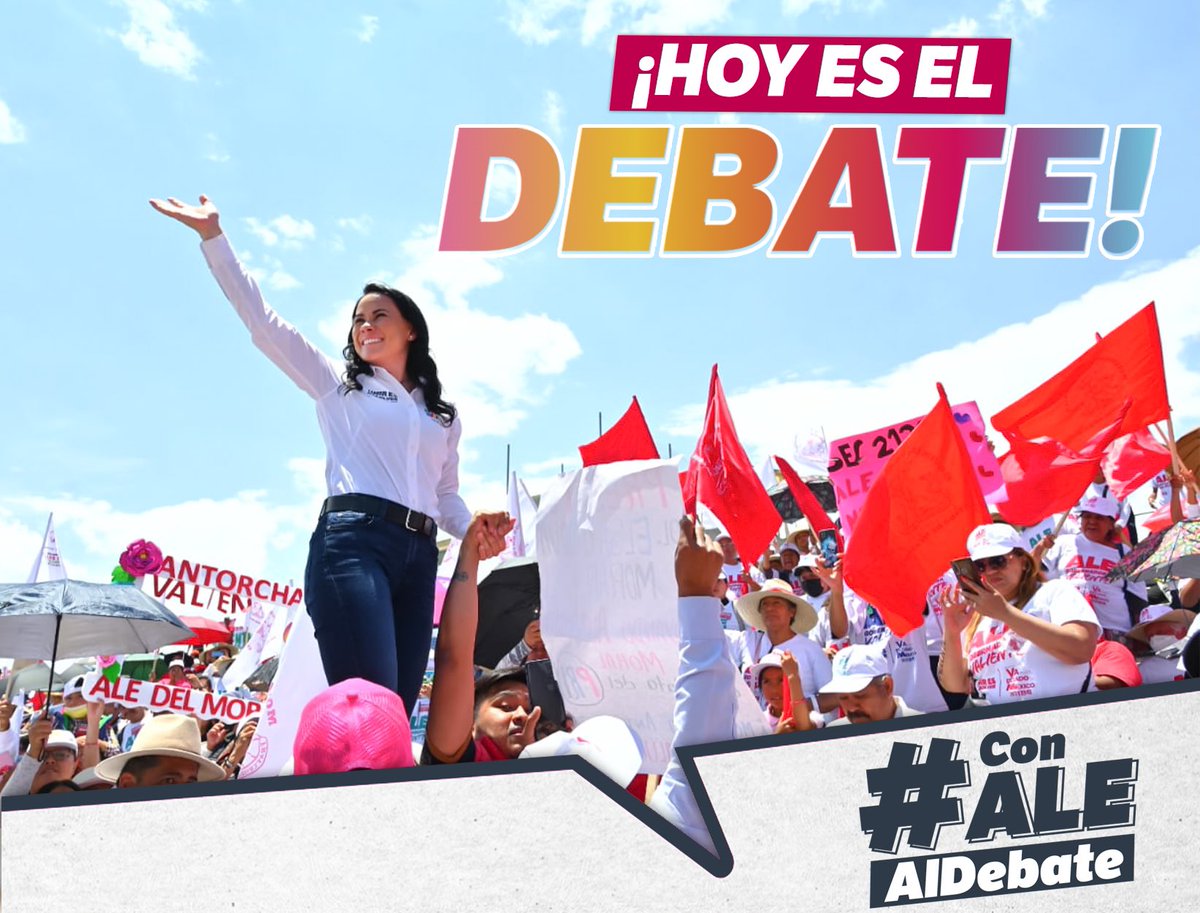 AlejandraDMV's tweet photo. Estamos más que listos y preparados para presentarle a las familias mexiquenses nuestras propuestas para que hagamos realidad los cambios que soñamos. #VamosAGanar #ConAleAlDebate #VotAle https://t.co/CB8CAhavhp