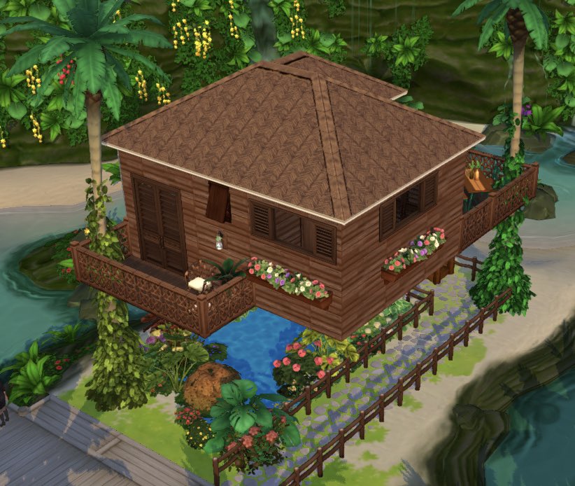 lifeinapan's tweet photo. It’s a beautiful day to share a build! Stay tuned for pics of interior design!! 😎  #TheSimsMobile #ShowUsYourBuilds https://t.co/4UqiMihp7I