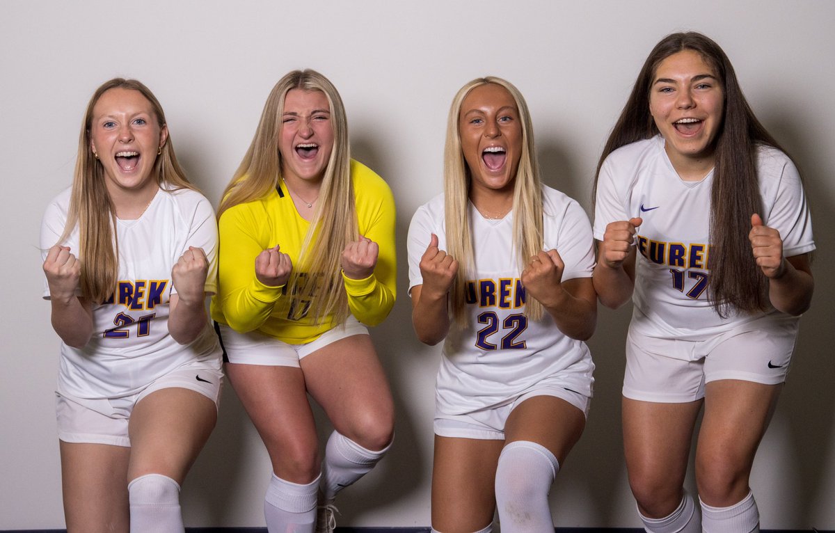 It’s Senior Night for Eureka Girls’ Soccer Program tonight. 
We honor our 4 seniors:
#21 Grace Dunham 
#0 Kendall Zimmer 
#22 Payton Lauer 
#17 Allie Suliman 
📍: Eureka High School
⏰: JV @ 4:30, Senior night @ 5:50, Varsity @ 6 
📺: Eureka Athletics YouTube 
#TrustTheProcess