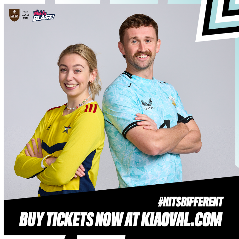 surreycricket's tweet photo. The Kia Oval plays host to a @SEStarsCricket and Surrey T20 DOUBLE-HEADER on Friday 26th May 🚀 

⭐️🆚 Northern Diamonds 
🤎🆚 @KentCricket  

Don't miss out! BUY TICKETS NOW ⤵️

🤎 | #SurreyCricket
