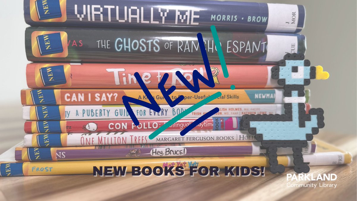 Look what we've added to our collection! Check out a few of the books our Youth Services selected for young readers of all ages.

parklandlibrary.org/?p=24133

#parklandcommunitylibrary #newbooks #newbooksmell #newatthelibrary #booksforkids #youngreaders #earlyliteracy