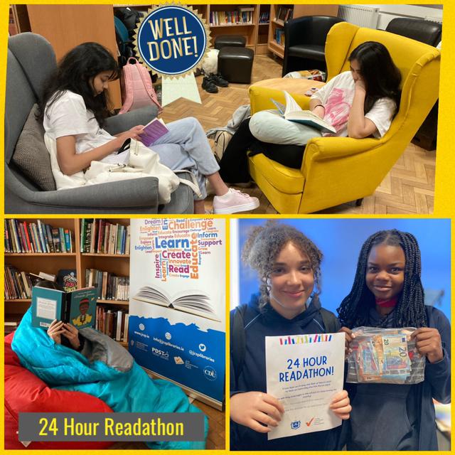 Well done again to all the students who participated in our 24 hour Readathon. 
Students raised €451.30 for The Lourdes Fund, so some of our students can travel to Lourdes to volunteer with the Dublin Diocesan Pilgrimage @jcsplibraries #readathon #jcsplibraries