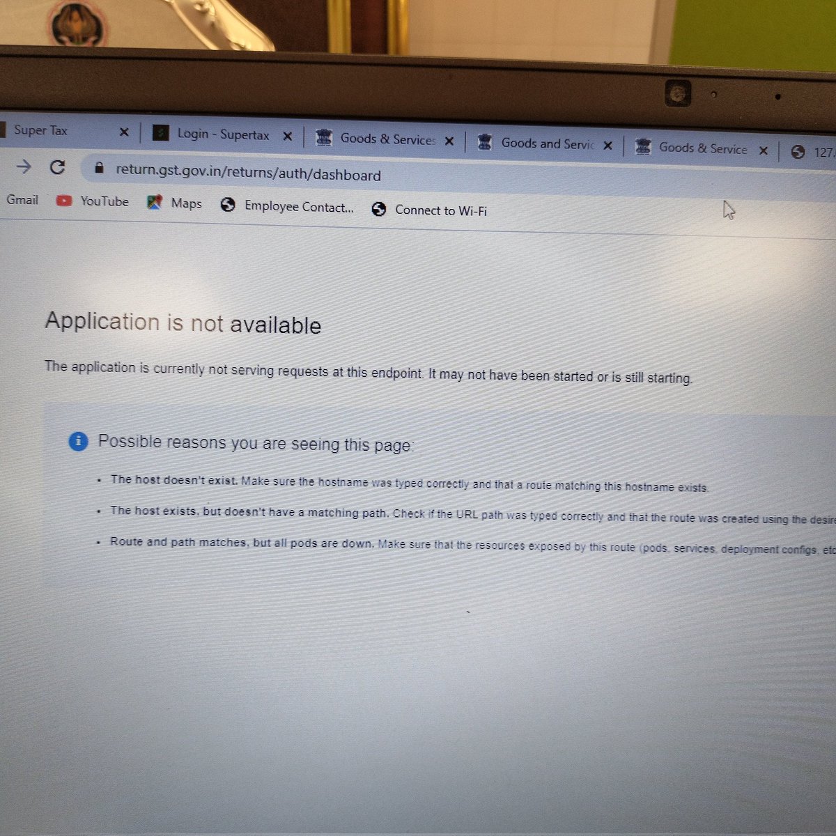 sandyconnecting's tweet photo. @cbic_india @Infosys_GSTN @PMOIndia 
Dear sir
Gstn portal down since morning
We are unable to file Gstr3b even after repeated attempts due portal related issues 
Plz dont charge us late fees or extend https://t.co/R3A4PEV87Z