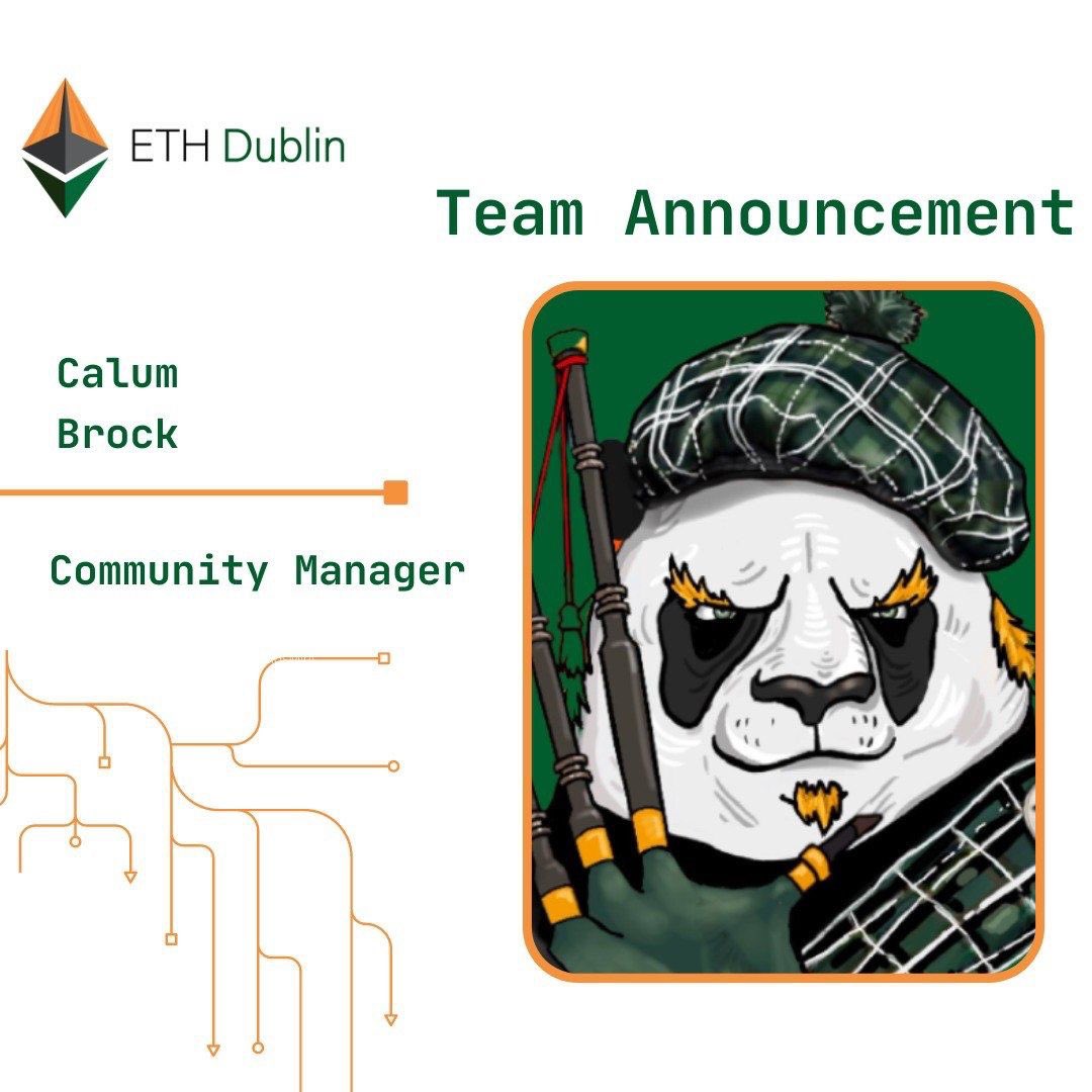 EthIreland's tweet photo. Introducing our Community Managers @connorbgibson & @calumblock !
ETHDublin are lucky to have this dynamic duo working asynchronously ahead of the hackathon.
Need something? Contact our trusted community team.
#ethireland #ethdublin #community #teamwork https://t.co/alVilBGxN7