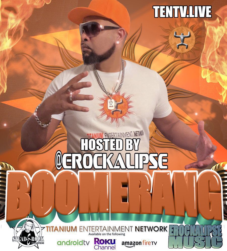 KEEP #WINNING AND WATCHING “BOOMERANG” The DOPEST #TVseries HOSTED BY @EROCKALIPSE on the TITANIUM ENTERTAINMENT NETWORK on #Roku #Amazonfirestick and #AndroidTV or WATCH #MUSICVIDEOS NOW! tentv.live #musicvideochannel #musicvideoshow