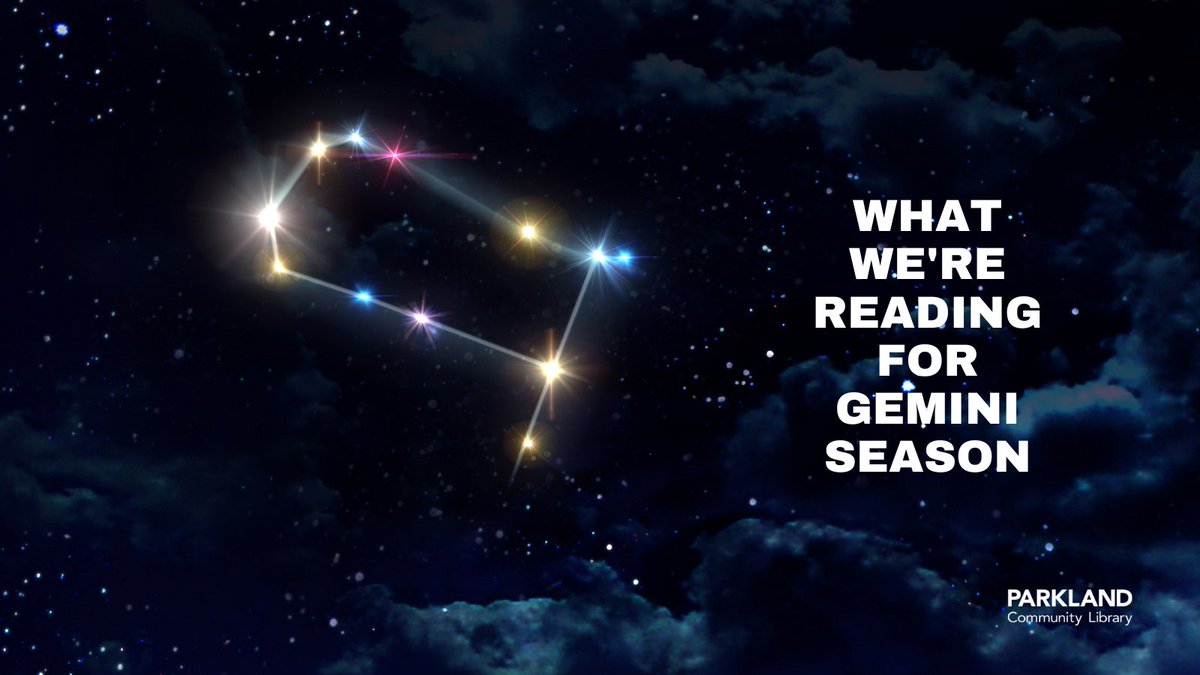 The start of Gemini Season brings a new list of book recommendations for curious, inquisitive readers.

parklandlibrary.org/what-were-read…

#parklandcommunitylibrary #geminiseason #booklist #bookrecs #bookrecommendations