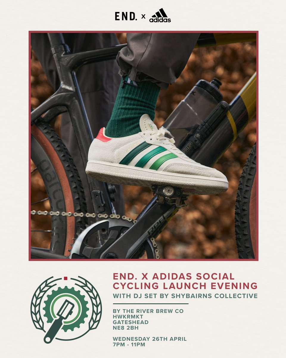To celebrate the launch of our next collaborative Velosamba sneaker pack with <a href="/adidas/">adidas</a>, dubbed 'Social Cycling', we invite you to join us at By the River Brew Co.’s HWKRMKT to delve into the world of cycling with a stationary Zwift wear test.

Tickets here: bit.ly/40FfImJ