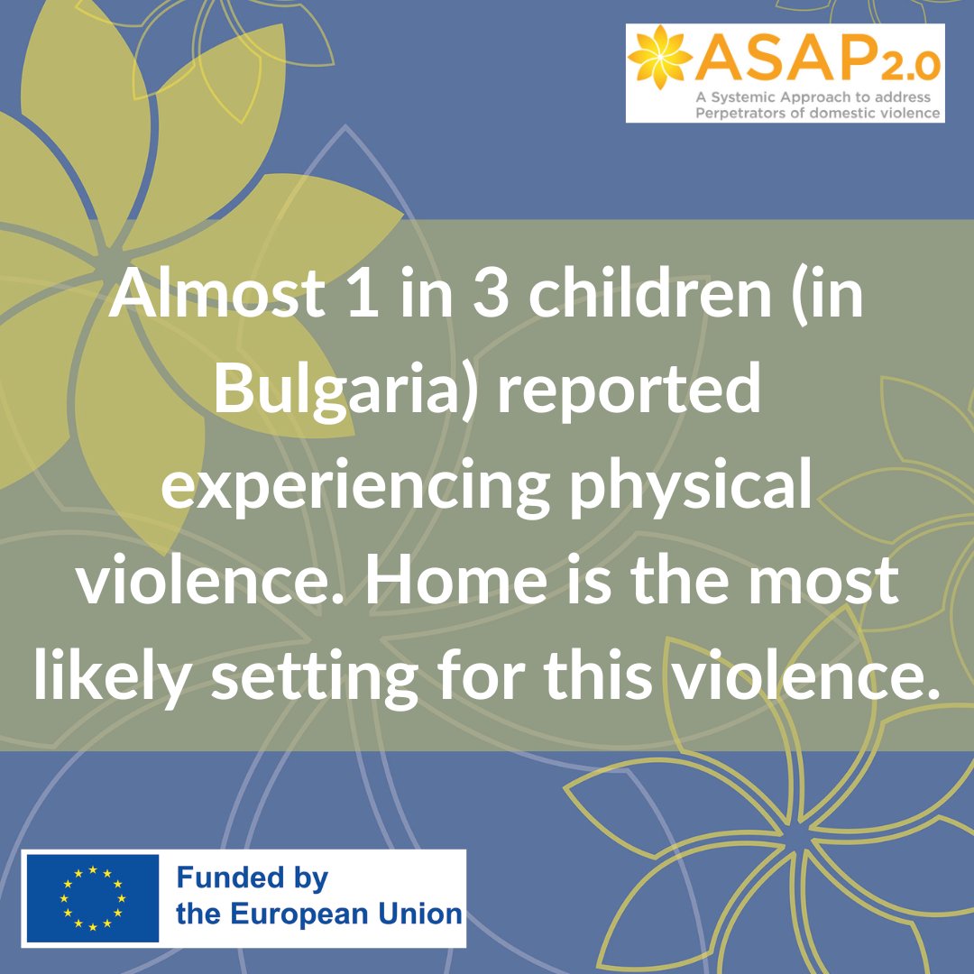 wwp_en's tweet photo. Almost 1 in 3 children and young people reported experiencing physical violence as a child. This is revealed by evidence from a nation-wide representative survey commissioned by UNICEF in Bulgaria. “Home” was the most likely setting in which physical VAC occurred.
#ASAP2 https://t.co/ogjgdVMiZH