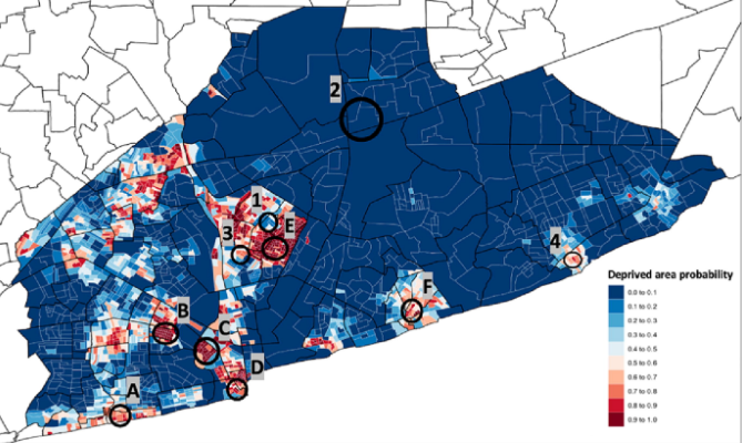 In @WorldDevJournal, MacTavish @hrhbixby Cavanaugh Agyei-Mensah Bawah Owusu Ezzati @raphazi1 @brianer Robinson Schmidt and @jillcbaum use spatial modeling and census and satellite data to identify deprived areas in Accra, a modeling approach reproducible in other areas.