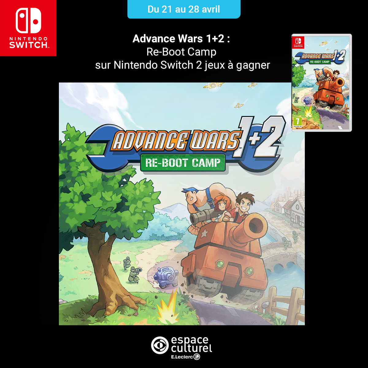 Leclerc_JV's tweet image. #concours La nation Orange Star a besoin de vous ! Mettez votre sens de la stratégie à l'épreuve dans #AdvanceWars 1+2: Re-Boot Camp sur #NintendoSwitch
2 gagnants🎉
TAS 28.04⏱️

RT+Follow @Leclerc_JV 

Jeux Switch➡️bit.ly/3MVco3z
Règlement➡️bit.ly/40pYrxD