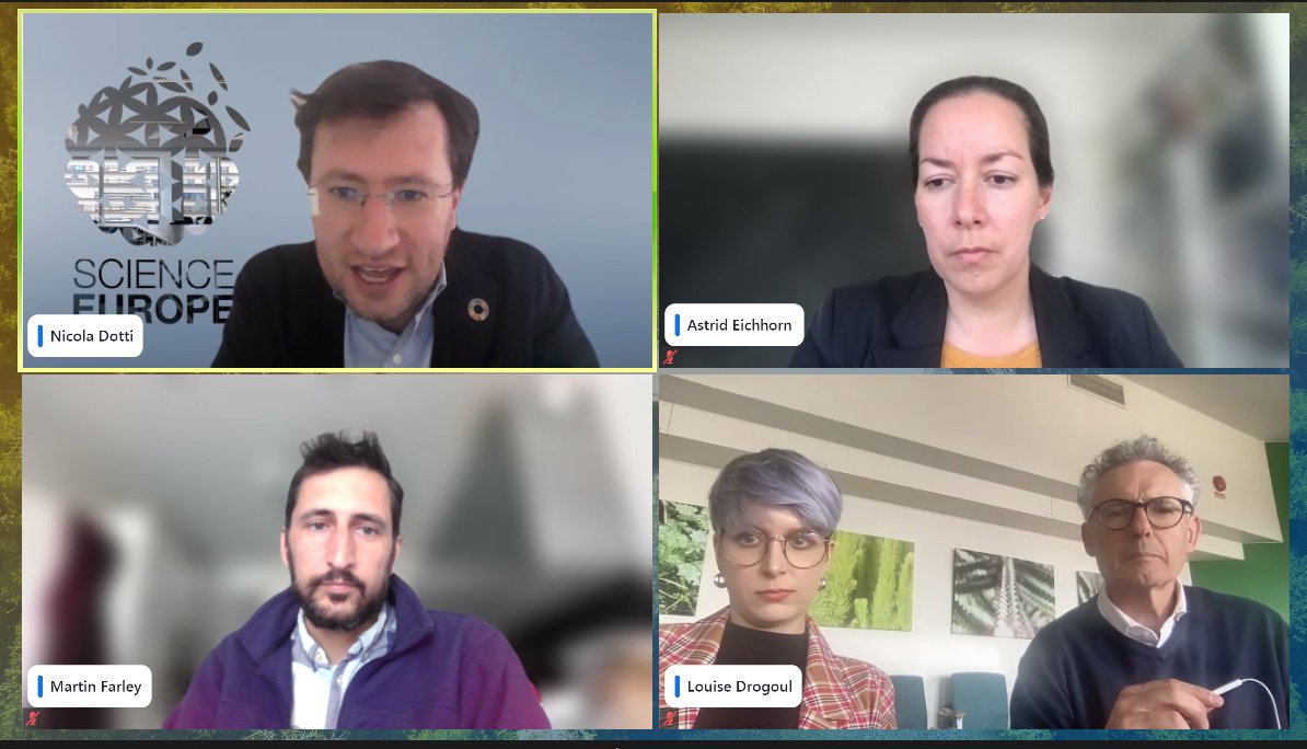 ScienceEurope's tweet photo. 🙏Thanks to our speakers and to our participants! It was great to discuss with you about the Net-Zero Transition of the research system.  

To read our latest report on that topic 👉https://t.co/PdEQbQveFF…

@ALLEA_academies
@CESAER_SnT
@ucl

#Sci4Net0 #GreenAndDigital https://t.co/2MrwhQPEgm