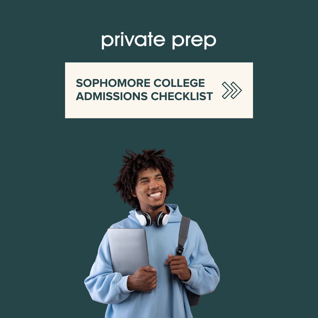 PrivatePrep's tweet photo. ⭐️🏫 Check out our handy #collegeadmissions checklist for #sophomores, and roll into your junior year (and beyond) confident and prepared!
#PrivatePrep #TestPrep #TestTips #StudyTips #Tutoring #Education #Tutors #Teachers #SAT #ACT #CollegeApplications #Sophomore https://t.co/DmjoGcHrvQ