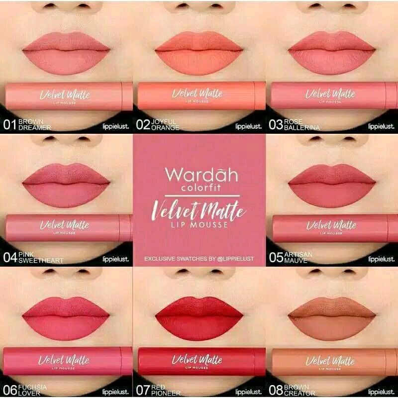 WindaAs19's tweet photo. Cek WARDAH COLORFIT VELVET MATTE LIP MOUSSE dengan harga Rp58.100. Dapatkan di Shopee sekarang! https://t.co/nOh0klB74j https://t.co/xXmNtLyBGp
