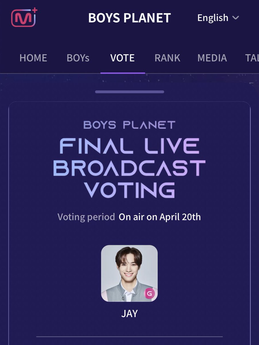 sungbyjaychang's tweet photo. Remember to vote one last time as your vote is worth x 2 now! #BOYSPLANET #JayChang https://t.co/1g7XpspsOK