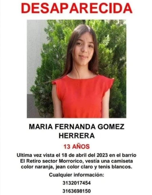 CaracolBga's tweet photo. #ServicioSocial | Familiares de María Fernanda Gómez la buscan en Bucaramanga. https://t.co/iyxytl3KL1