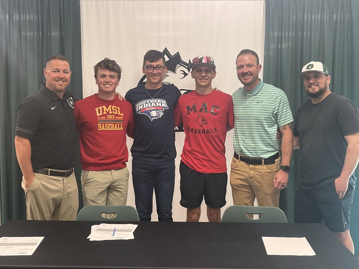 Big congrats to three Baseball Huskies on signing their letter of intent yesterday…….

-<a href="/MitchellRenfro/">Mitchell Renfro</a> USI
-@shellhaas2023 UMSL
-<a href="/GrishamRece/">Rece Grisham</a> Mineral Area CC
