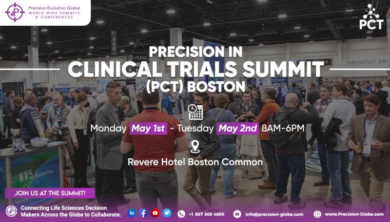 PrecisionEvolu1's tweet photo. JUST 2 WEEKS LEFT!

Join us at the innovation driven #PCTSUMMIT happening at the Revere Hotel Boston Common on May 1st-2nd!

 You can contact us via email at info@precision-globe.com.

#ClinicalTrials #ClinicalResearch #Scientific #biotech #Pharma #KeynoteSpeaking #Summits #Event https://t.co/yT5YUZ8MBX